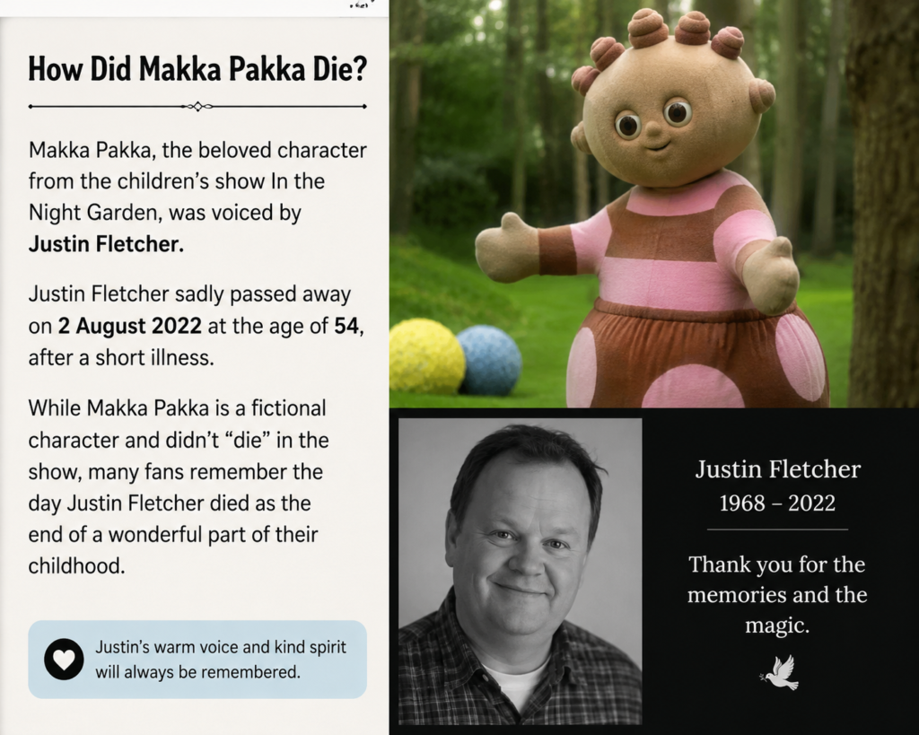 how did makka pakka die