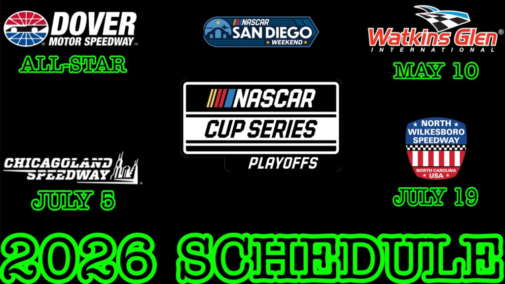 2026 nascar cup series schedule